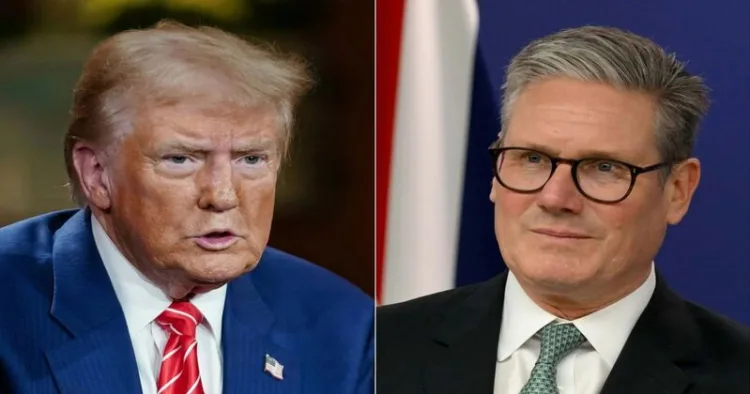 US President Donald Trump and British Prime Minister Keir