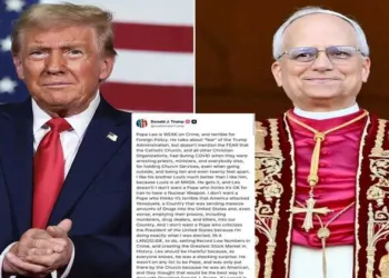 President Donald Trump and Pope Leo XIV
