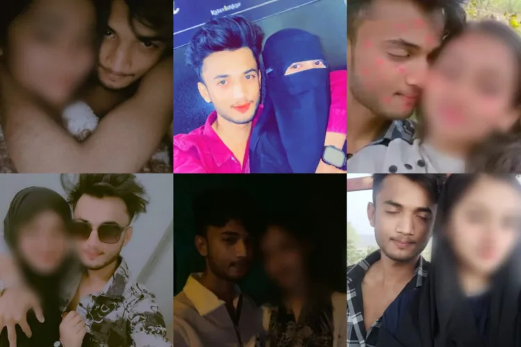 Accused Mohammad Arman with many girls who were trapped by him and his gang