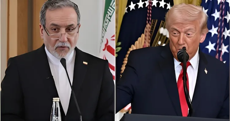 Iran's Foreign Minister Seyed Abbas Araghchi (Left) and US President Donald Trump (Right)