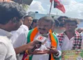 BJP candidate L. Murugan exuded speaks to Organiser during the last leg of the election campaign