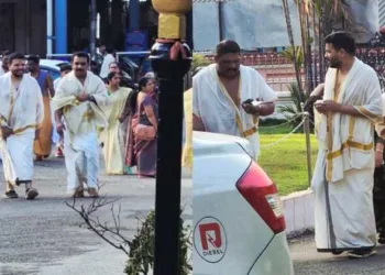 Controversy erupts after CM Pinarayi Vijayan’s son Vivek Kiran’s alleged secret visit to Guruvayoor Mandir