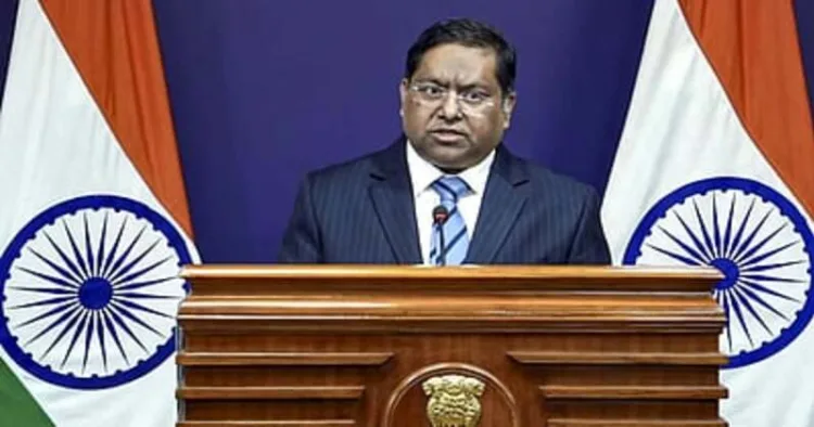 Foreign Ministry Spokesperson Randhir Jaiswal