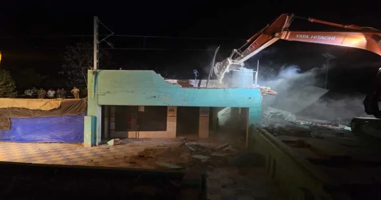 Illegal Mazar on railway land bulldozed by Uttarakhand government