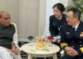 India's Minister of Defense, Rajnath Singh, met his Chinese counterpart, Dong Jun, on the sidelines of the Shanghai Cooperation Organization in Bishkek, Kyrgyzstan
