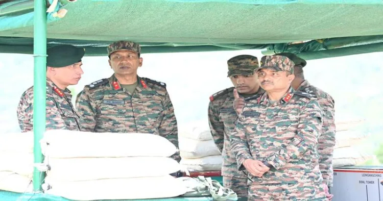 Indian army reviews its operational preparedness in the trouble-hit state of Manipur