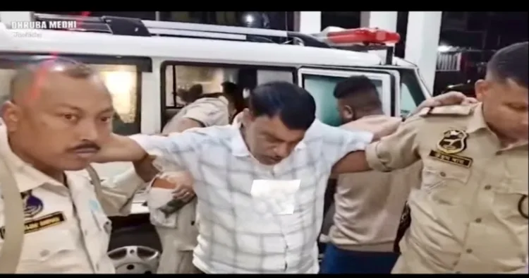 Forner MLA in Assam Ali Akbar Miya threatened to slaughter the police personnel