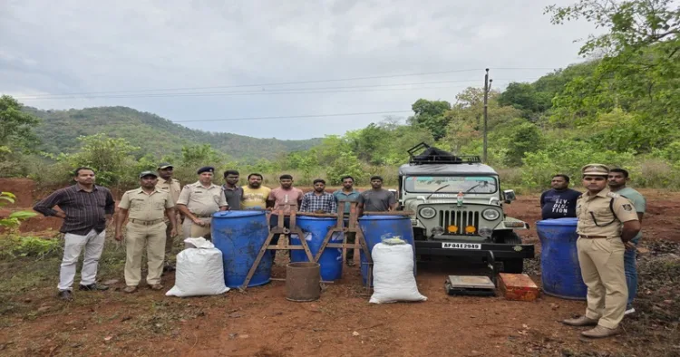 In a major anti-narcotics operation, Malkangiri police dismantled a mobile hashish oil manufacturing unit in Chitrakonda, seizing materials worth around ₹100 crore
