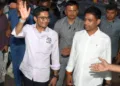 TMC Leader Jahangir Khan with former CM Mamata Banerjee's nephew Abhishek Banerjee