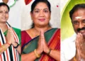 Resigned MLAs- Maragatham Kumaravel; P. Sathyabama; S. Jayakumar (Left to Right)