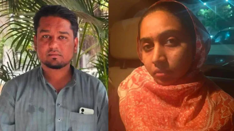 Abdul Mateen Patel (L), an AIMIM councillor from Maharashtra's Chhatrapati Sambhaji Nagar, is being questioned for allegedly helping ex-TCS employee Nida Khan (R) in the Nashik conversion case