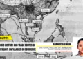 An ancient map showing the Kalinga trade route connected to Bali