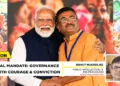 Prime Minister Narendra Modi congratulated Suvendu Adhikari on taking oath as the chief minister of West Bengal