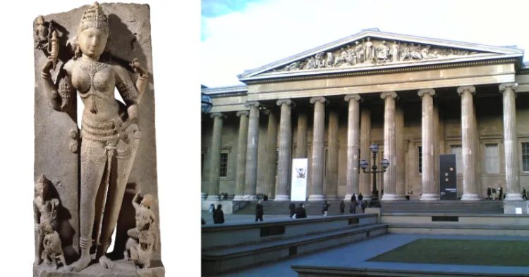 Saraswati Murti (Left)-- British Museum (Right)
