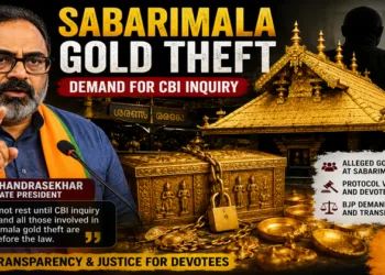 Rajeev Chandrasekhar Questions Satheeshan’s U-Turn on Sabarimala CBI Demand