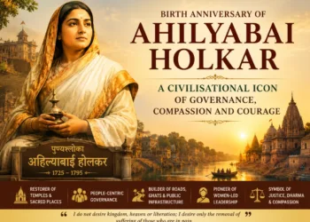 Tribute to Ahilyabai Holkar on her birth anniversary (Image generated b AI)