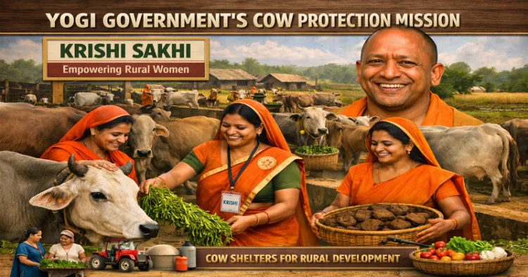 Yogi govt's cow protectiom mission to empower women and give boost to rural economy in Uttar Pradesh (Image generated by AI)