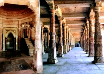 The Bhojshala complex now declared a temple by MP High Court