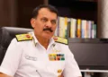 Outgoing Chief of the Naval Staff Dinesh K. Tripathi