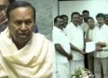TR Baalu, DMK leader (Left) - Tamil Nadu Congress team extending support to TVK (Right)
