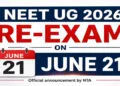 NTA to re-conduct NEET UG 2026 exam on June 21