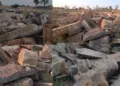 The ruins of 800-Year-Old Kakatiya era temple razed in Warangal,