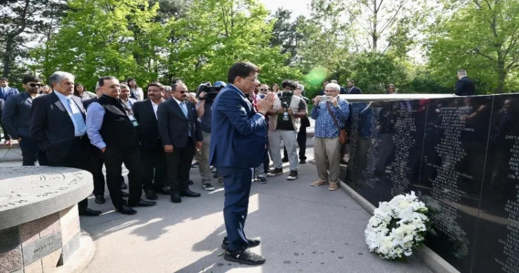 Minister Piyush Goyal paid tributes to Kanishka bombing victims in Canada