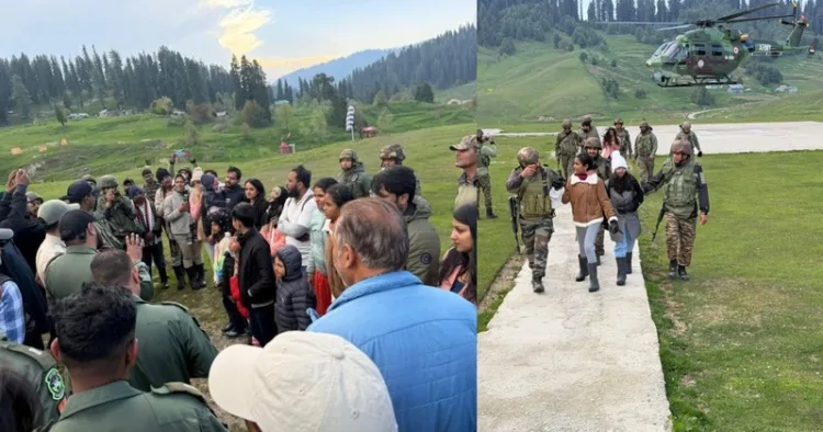 Indian Army rescues stranded tourists
