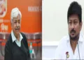(Left) VHP International President Alok Kumar (Right) Tamil Nadu LoP Udhayanidhi Stalin