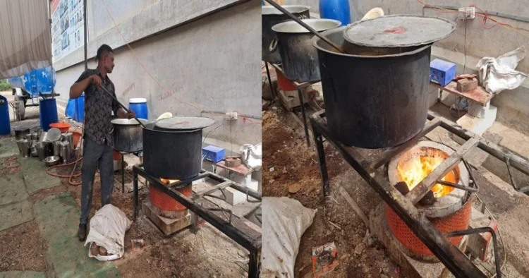 RSS swayamsevaks at the Paschim Kshetra Karyakarta Vikas Varg (Pratham) in Jalgaon, Maharashtra have adopted eco-friendly and cost-effective stoves powered by renewable fuel sources