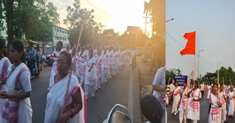 Rashtra Sevika Samiti Organises Path Sanchalan in Rayagada