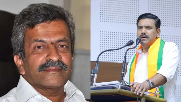 D.N. Jeevaraj, BJP MLA from Sringeri and State BJP president , B.Y. Vijayendra