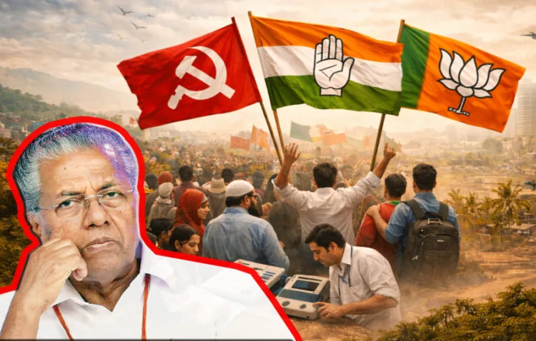 Pinarayi Vijayan-lead Left front face a historic collapse in Keralam