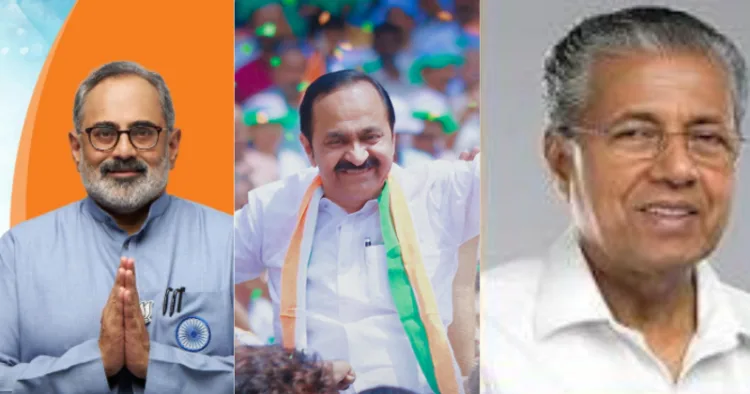 Rajeev Chandrasekhar, V D Satheesan, Pinarayi Vijayan