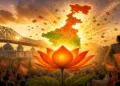 Lotus blooms in west Bengal (This is an AI generated image)