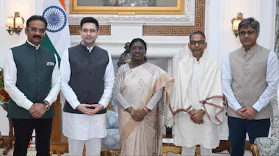 Raghav Chadha meets President Murmu (Photo/X)