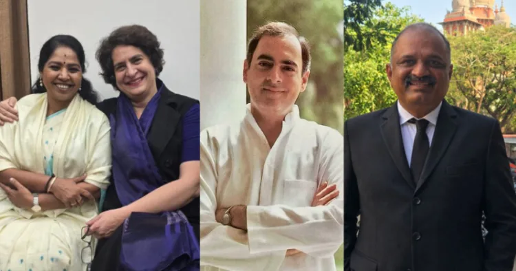R. Sudha, Congress MP with Priyanga Vadra- Rajiv Gandhi-former PM - AG Perarivalan
