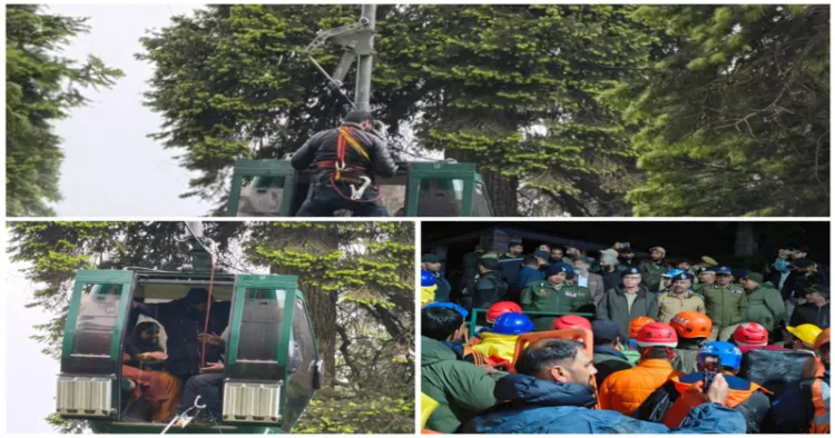 Army, Police and NDRF Save 300 Tourists After Gulmarg Gondola Breakdown