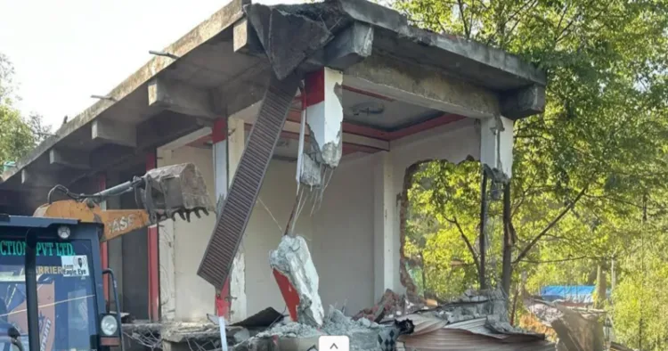 Properties of drug-mafia razed in Anantnag
