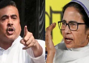 (Left) BJP Leader Suvendu Adhikari (Right) West Bengal CM Mamata Banerjee
