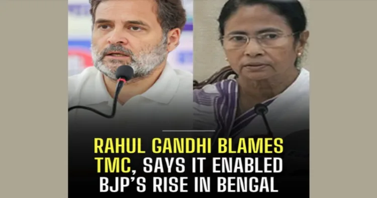 (Left) Rahul Gandhi (Right) Outgoing CM of West Bengal Mamata Banerjee