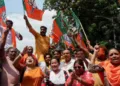 Victory celebrations in west Bengal after declaration of Assembly Results