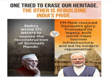 Nehru wrote 17 letters to oppose the reconstruction of Somnath Mandir (Image Source: Facebook)