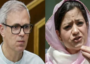 (Left) J&K CM Omar Abdullah (Right) Iltija Mufti