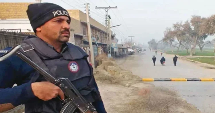 An Armed policeman