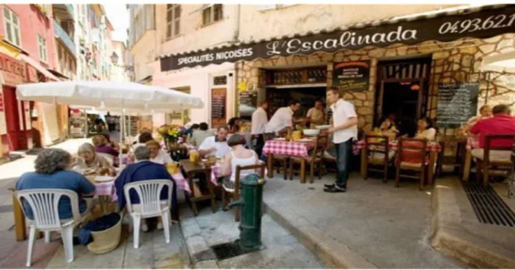 People having lunch