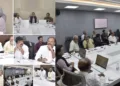 Andhra Pradesh State Chief Electoral Officer (CEO) Vivek Yadav, I.A.S., Additional Chief Electoral Officer Venkateswara Rao, and Assistant CEO Srinivasa Rao held a special meeting with representatives of various major political parties on May 26.