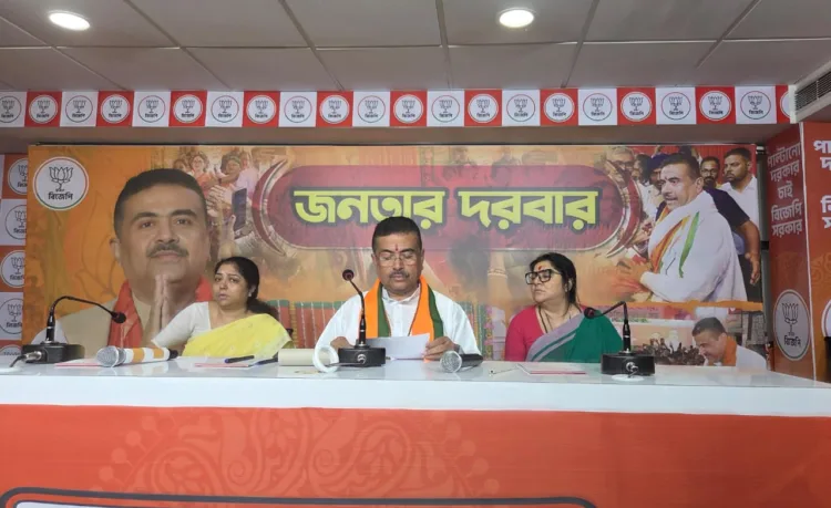 West Bengal Chief Minister Suvendu Adhikari speaking with media