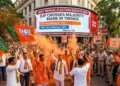 BJP surges ahead in West Bengal elections, early trends signal historic victory as TMC trails, hinting at major political shift in state