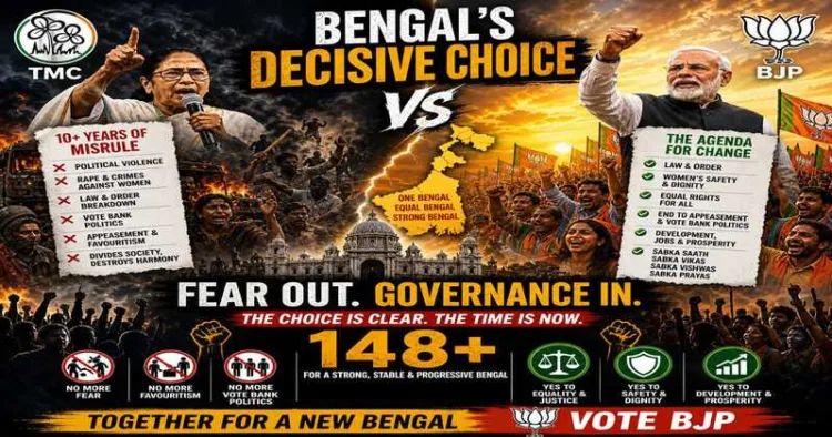 Fear fades, governance rises in West Bengal’s narrative. As 148 nears, voters choose between status quo and change